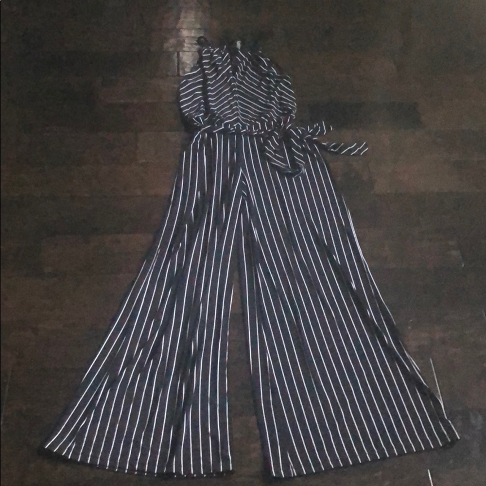 Ralph Lauren jump suit navy and white stripes🔥💕